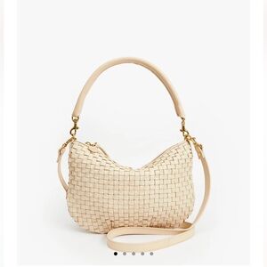 Clare V Petit Moyen - Cream Woven Checker